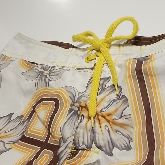 Ocean Pacifics Flower Maze Surfing Boardshorts  - Picture 2 of 7